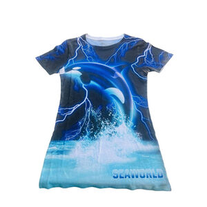Y2K Women’s Shamu Orca Killer Whale SeaWorld T-Shirt L